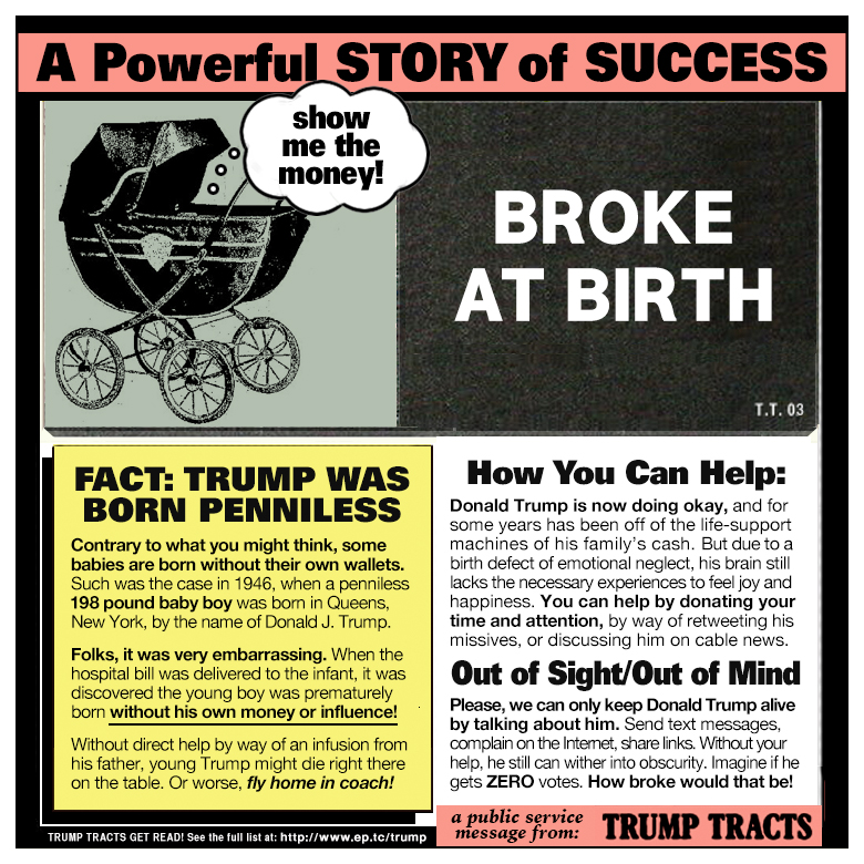 Fact - Trump was born penniless