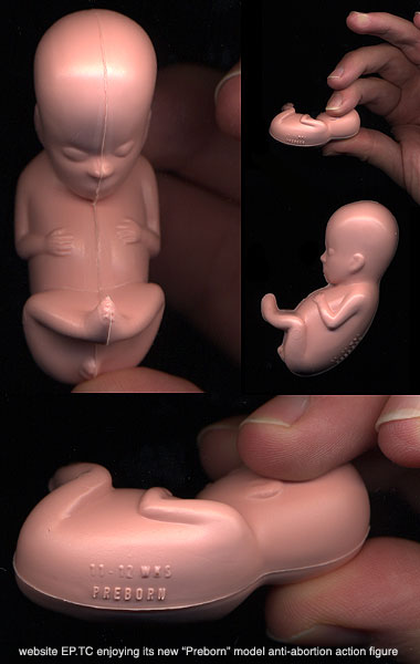 website EP.TC enjoying its new Preborn model anti-abortion action figure