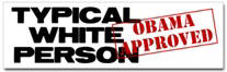 Typical White Person Sticker (Bumper)