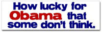 Lucky for Obama Sticker (Bumper)