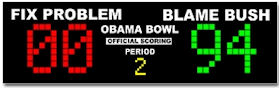 Obama Bowl - Fix Problem vs Blame Bush
